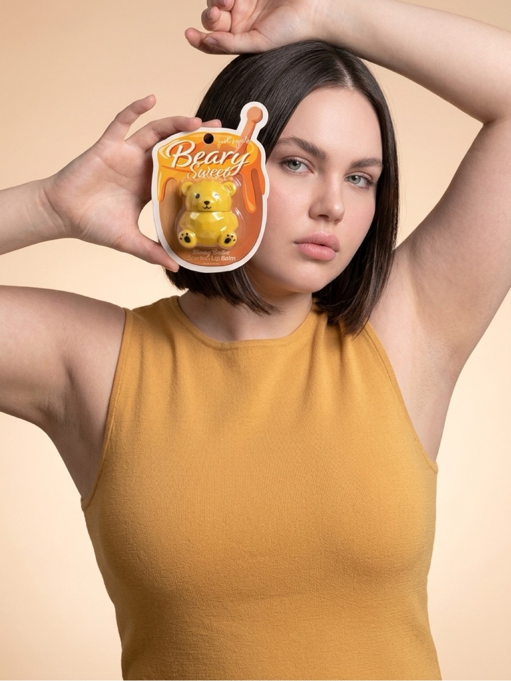 Beary Sweets Honey Bear Lip Balm - Yellow